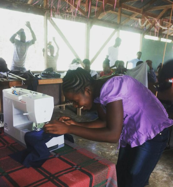 First Day of Sewing School in Grande Saline!
